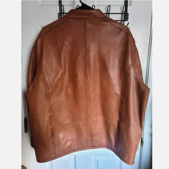 VTG Robert Comstock & Co Lambskin Leather Jacket XL Motorcycle Bomber Flight - Picture 15 of 16